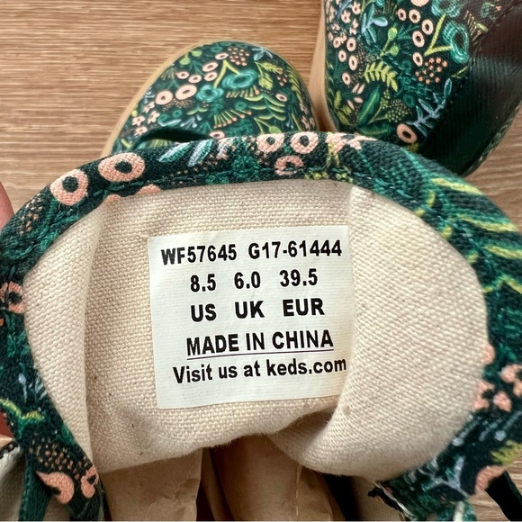 RARE Rifle Paper Co. x Keds Tapestry Everyday Triple Decker Hi Sneaker - Picture 10 of 16